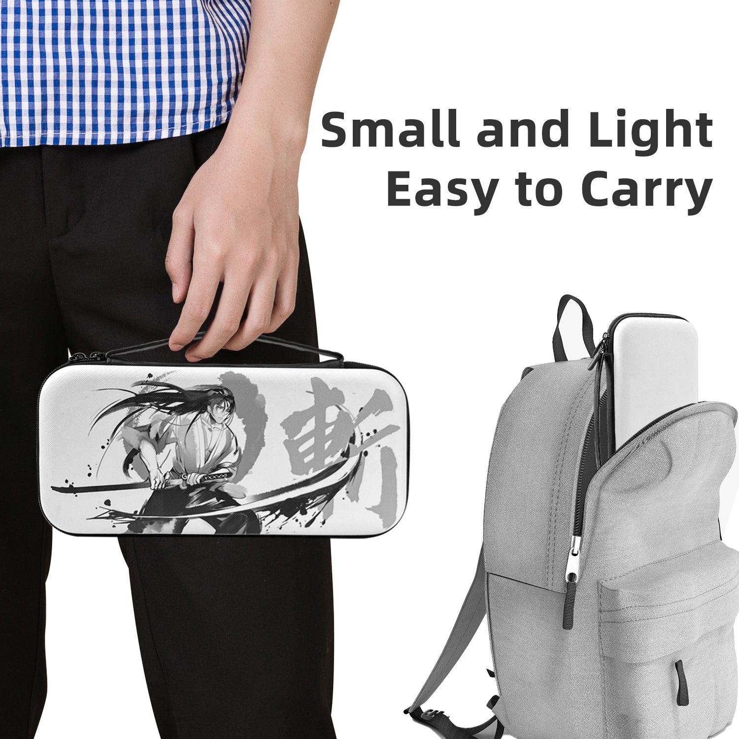 Mytrix Switch Carrying Case for Nintendo Switch & Newest Switch OLED, Japanese Samurai Protective Travel Storage Bag with Pocket & 10 Game Card Slots Mytrix Switch Carrying Case for Nintendo Switch & Newest Switch OLED, Japanese Samurai Protective Travel Storage Bag with Pocket & 10 Game Card Slots